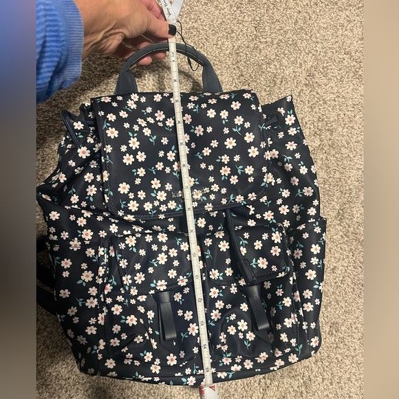 Kate Spade Carley Fleurette Nylon Flap Backpack - Picture 11 of 15